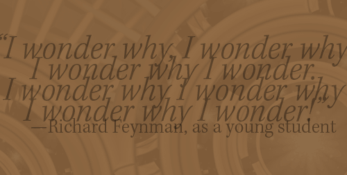 I wonder why...