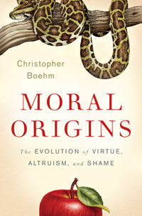 Order the book from Amazon Moral Origins: The Evolution of Virtue, Altruism, and Shame (book cover)