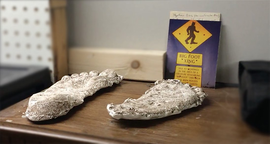 Video still from Confessions of Bigfoot Hunter, by Jonathan Blais