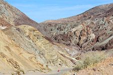 Calico gets its name from its colorful rocks, a product of earthquake faulting, folded sedimentary layers and igneous intrusions. 500 silver mines dot the area. (Photo by David Patton)