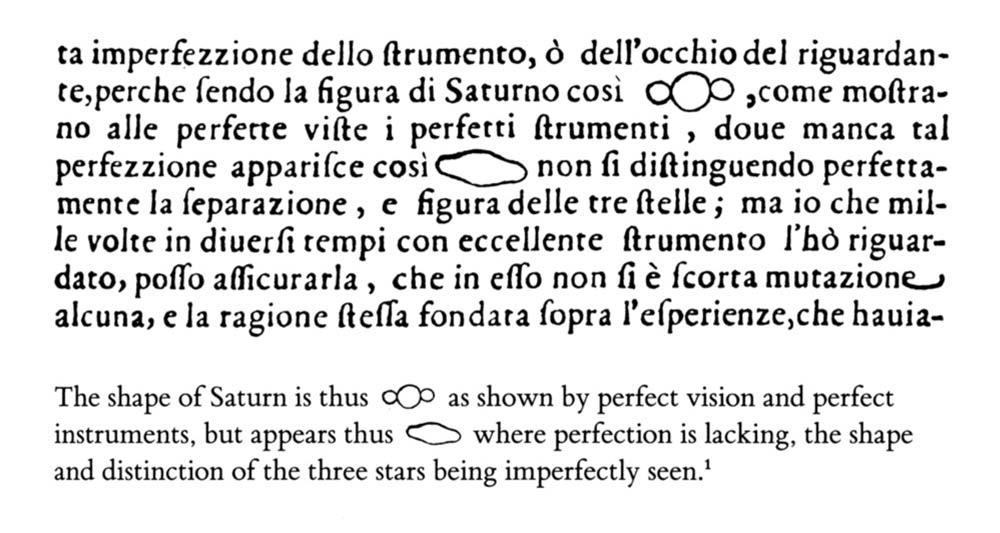 Galileos Saturn Evidence, Image, Drawing, Graphic, Word, Noun