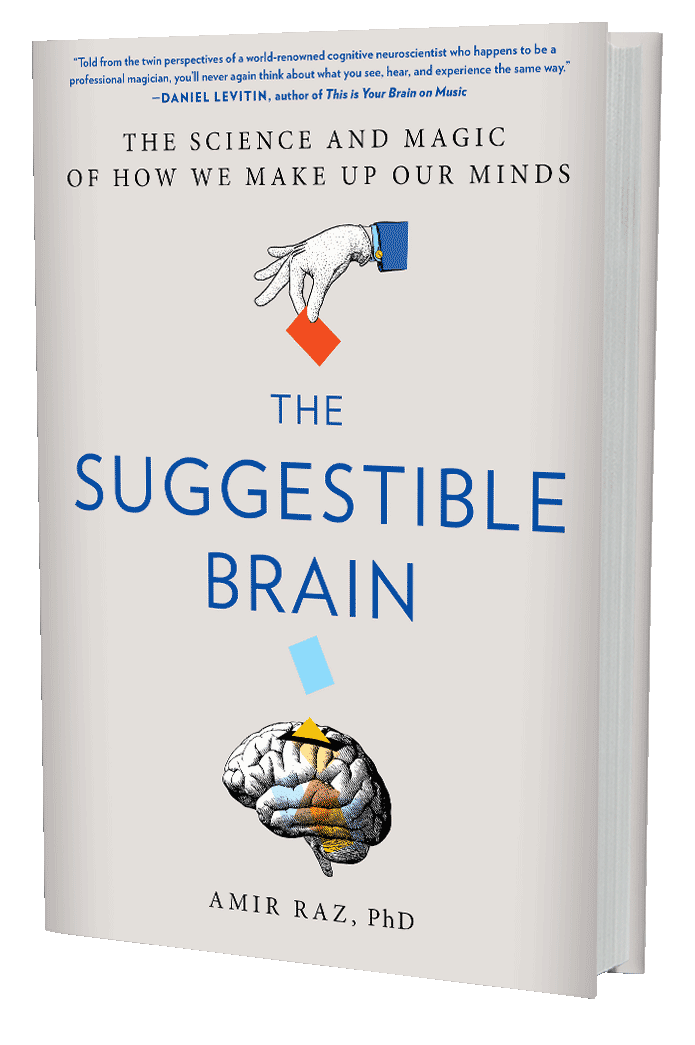 The Suggestible Brain: The Science and Magic of How We Make Up Our Minds (book cover)