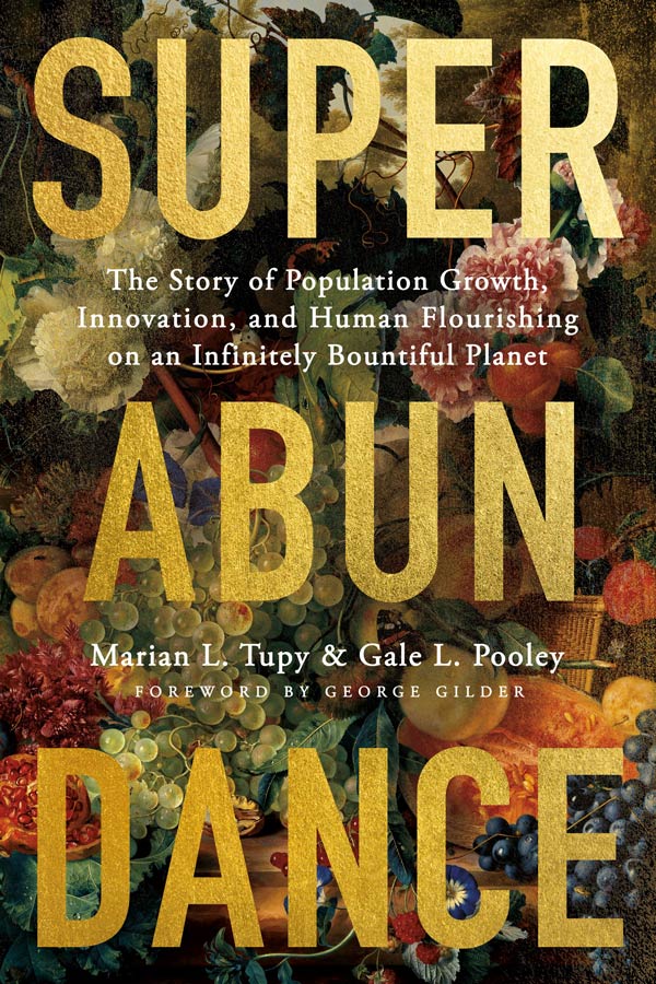 Superabundance: The Story of Population Growth, Innovation, and Human Flourishing on an Infinitely Bountiful Planet (book cover)