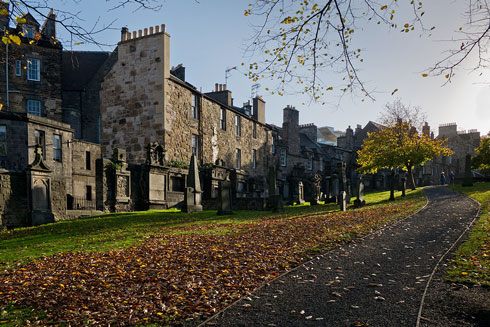 Greyfriars Kirkyard, Edinburgh, Scotland (photo by Carlos Delgado [CC BY-SA 3.0], from Wikimedia Commons